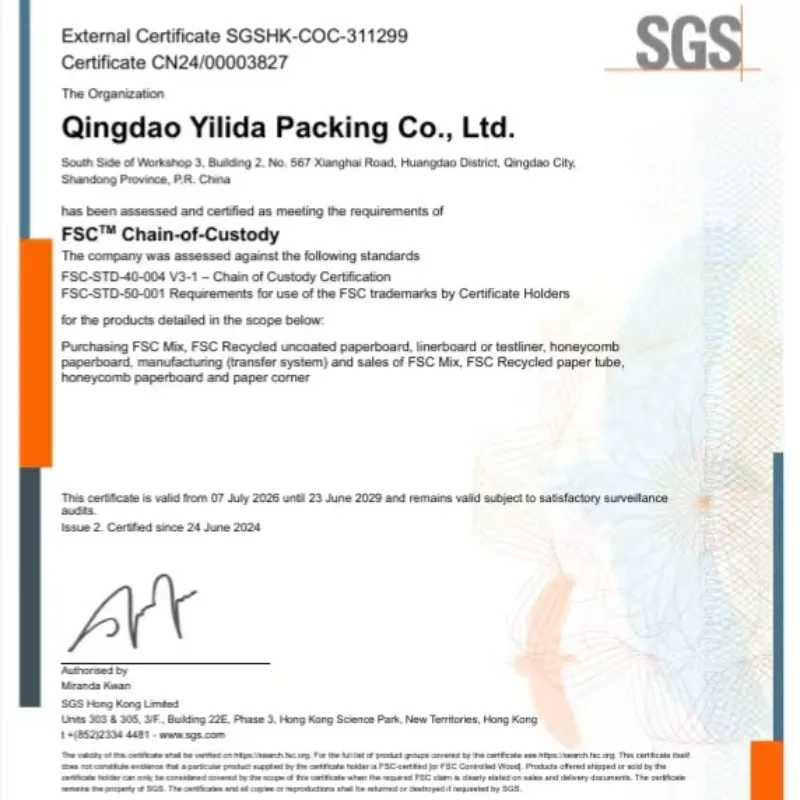 Qingdao Yilida Packaging has conducted a special training on the FSC Supply and Demand Chain Management System.